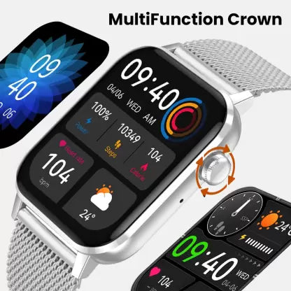 conekt SW2 1.69 inch Full HD display with bluetooth calling and metallic strap Smartwatch (Silver Strap, 1.69 Inch) conekt SW2 1.69 inch Full HD display with bluetooth calling and metallic strap Smartwatch (Silver Strap, 1.69 Inch)